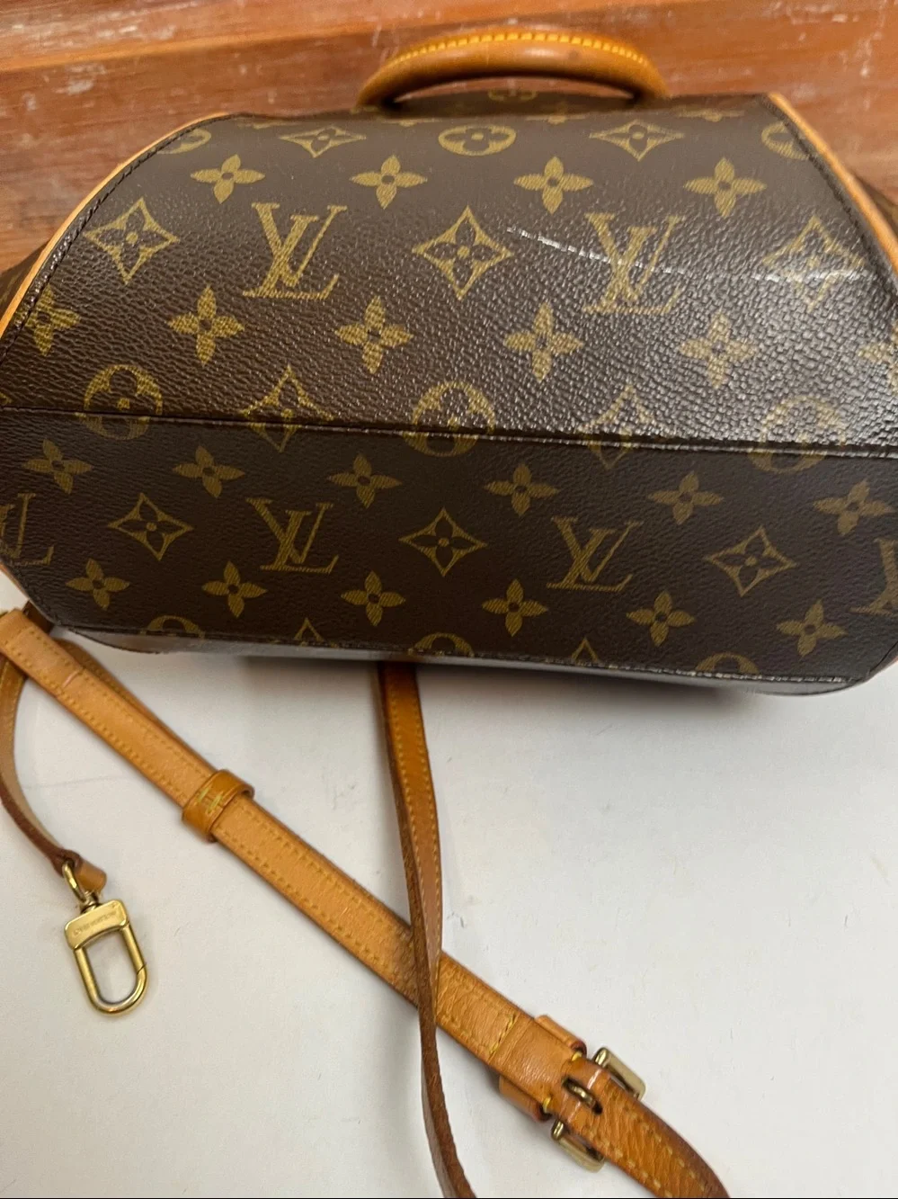 Louis Vuitton Brown Monogram Alma PM Satchel - Brown/Gold Hardware